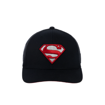 DC Comics Superman S-Shield Trucker Hat available for sale at chimploot.com