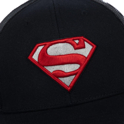 DC Comics Superman S-Shield Trucker Hat available for sale at chimploot.com