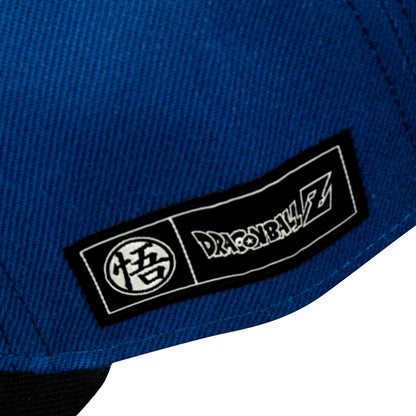 Dragon Ball Z embroidered Snapback Blue Adjustable Atsuko Exclusive Logo Stitched Close up