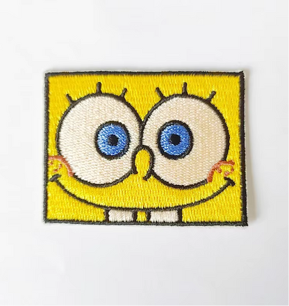 SpongeBob, Patrick & Squidward Embroidered 3-Pack Iron-on Patch Set
