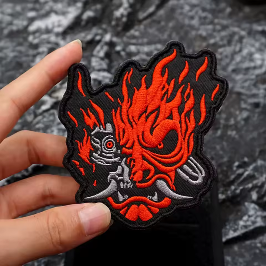 Cyberpunk 2077 Samurai Hook & Loop Patch available for sale at chimploot.com