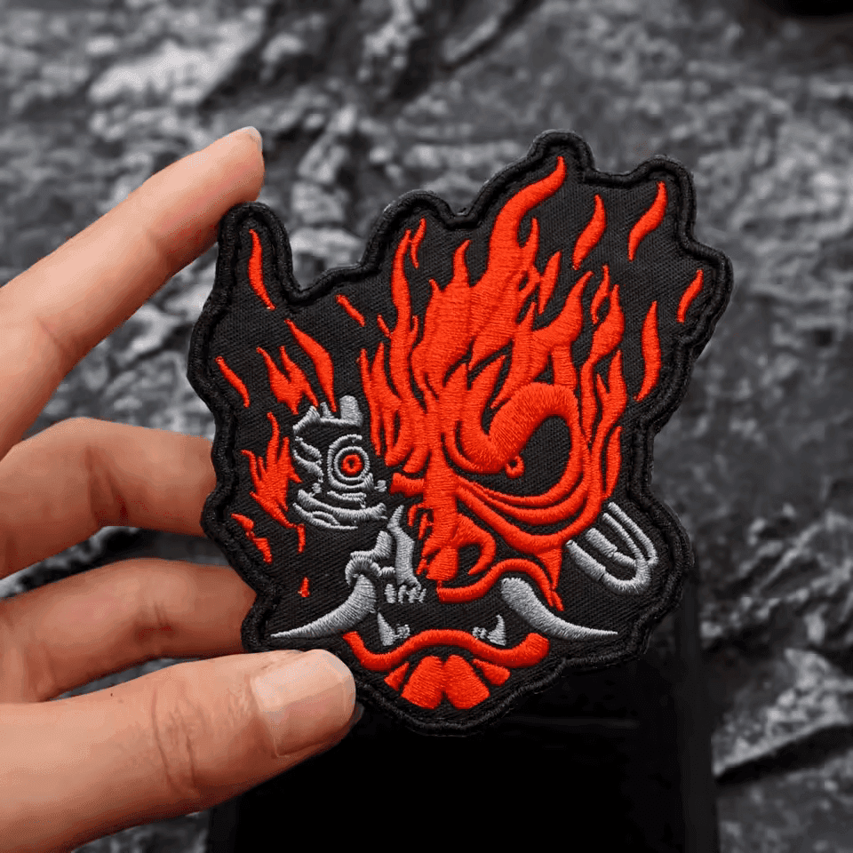 Cyberpunk 2077 Samurai Iron-on Patch AVAILABLE AT CHIMPLOOT.COM