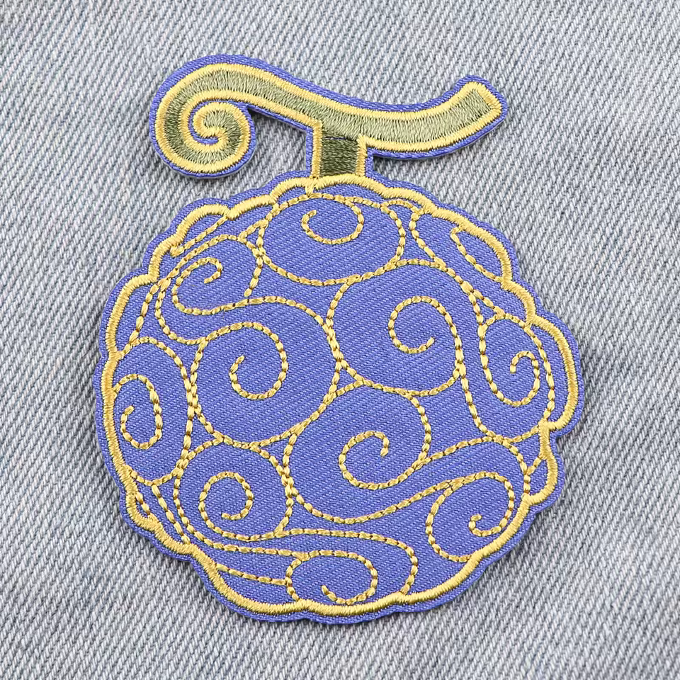 One Piece Anime manga Gomu Gomu devil Fruit Iron-on Patch available at chimploot.com