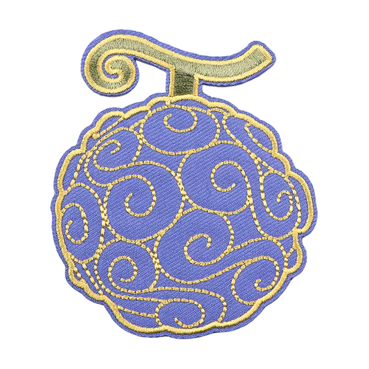 One Piece Anime manga Gomu Gomu devil Fruit Iron-on Patch available at chimploot.com