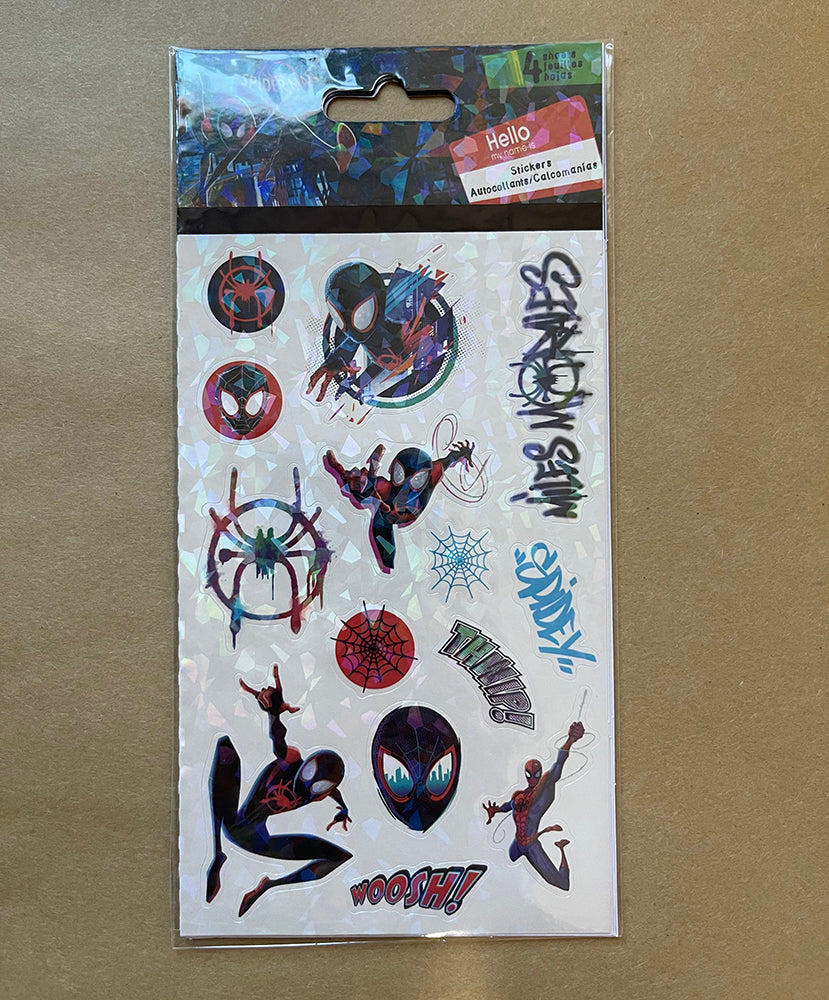 Spider-Man: Into the Spider-Verse 4 Sticker Sheets