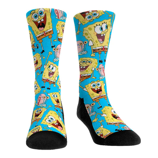SpongeBob SquarePants Character All-Over Print Crew Socks