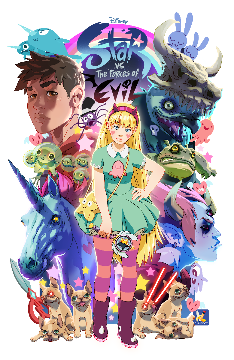 Star vs. the Forces of Evil fan art prints (11"x17") + Bonus Sketch