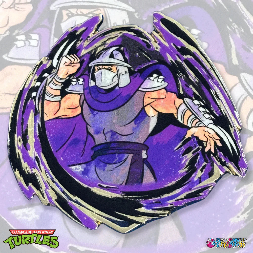Painterly Series pin of Shredder C2E2 2025 Exclusive by zen monkey studios on sale at chimploot.com