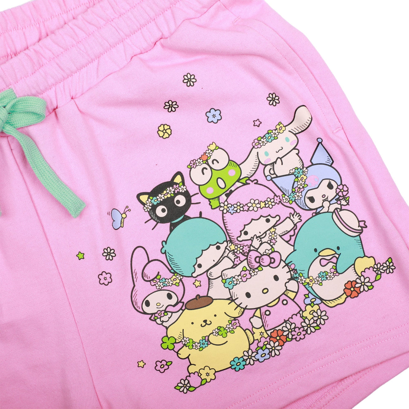 Hello Kitty & Friends Characters Celebrating Women's Sweat Shorts