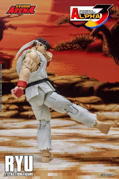 Capcom Street Fighter Alpha 3 Storm Arena Ryu 1/12 Scale Action Figure available at chimploot.com