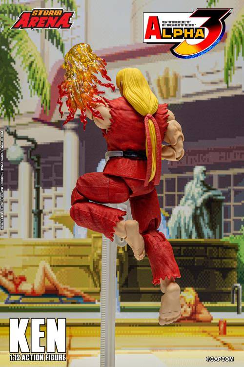 Capcom Street Fighter Alpha 3 Storm Arena Ken 1/12 Scale Action Figure available at chimploot.com