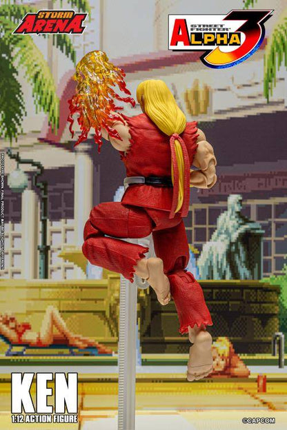 Capcom Street Fighter Alpha 3 Storm Arena Ken 1/12 Scale Action Figure available at chimploot.com