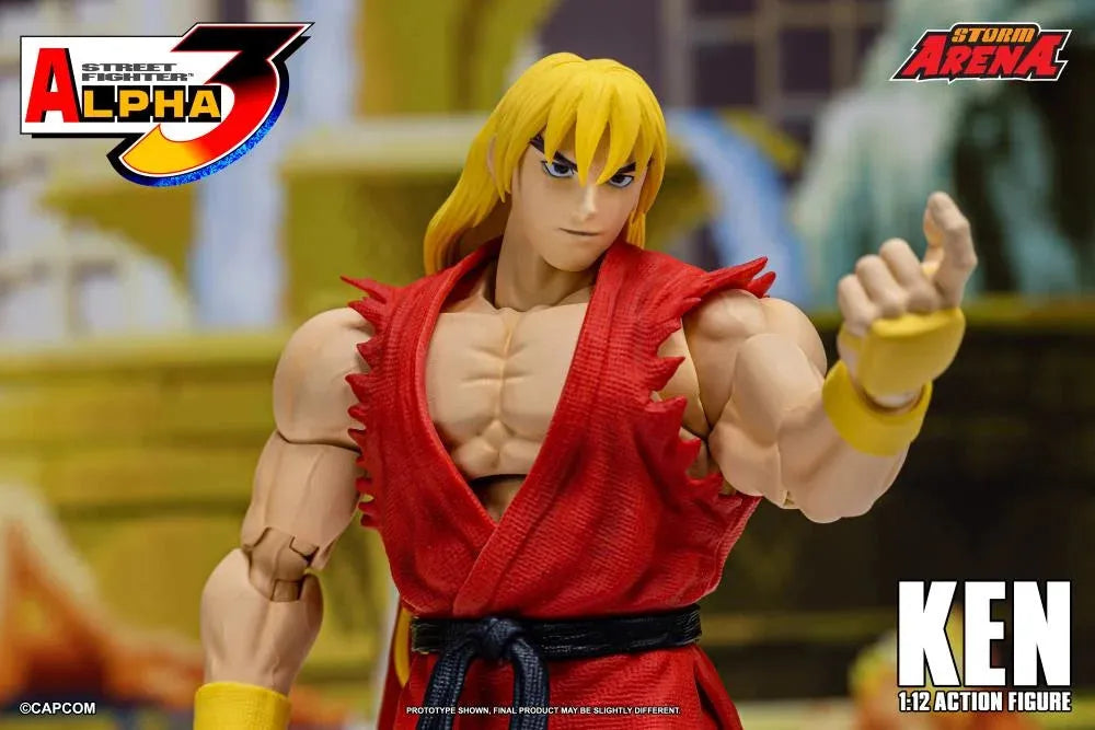Capcom Street Fighter Alpha 3 Storm Arena Ken 1/12 Scale Action Figure available at chimploot.com
