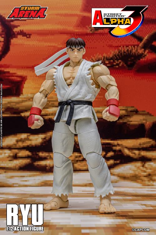 Capcom Street Fighter Alpha 3 Storm Arena Ryu 1/12 Scale Action Figure available at chimploot.com