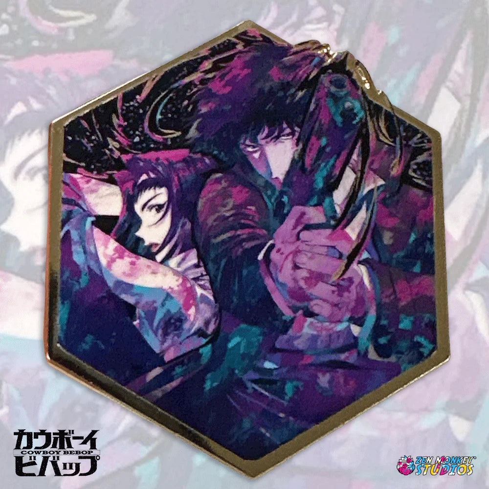 Painterly Series: Cowboy Bebop Neon Noir Bebop - Limited Edition Pin by zen monkey studios