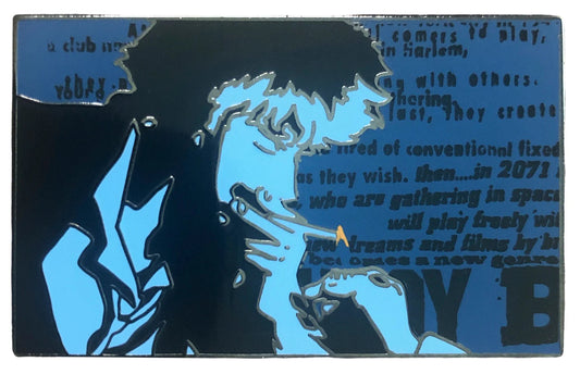 Cowboy Bebop: Blue Cigarette Spike Enamel Pin by zen monkey studios available at chimploot.com
