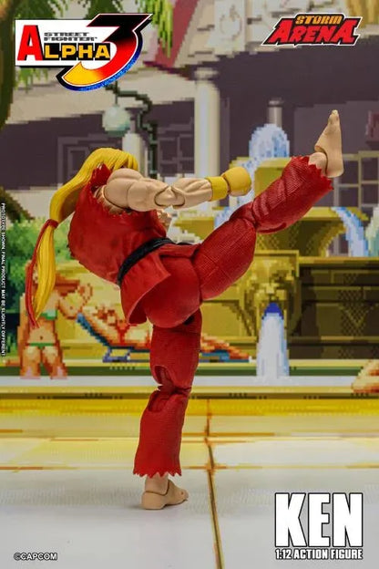 Capcom Street Fighter Alpha 3 Storm Arena Ken 1/12 Scale Action Figure available at chimploot.com