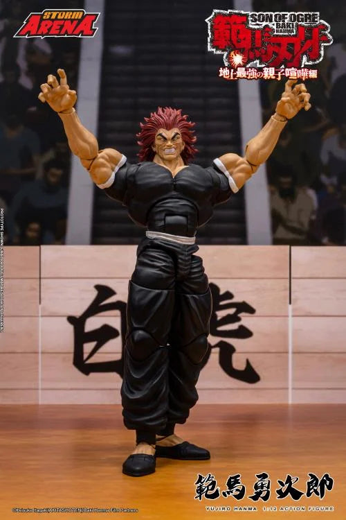 Baki the Grappler Baki Hanma: Son of Ogre Storm Arena Yujiro Hanma 1/12 Scale Action Figure available at chimploot.com