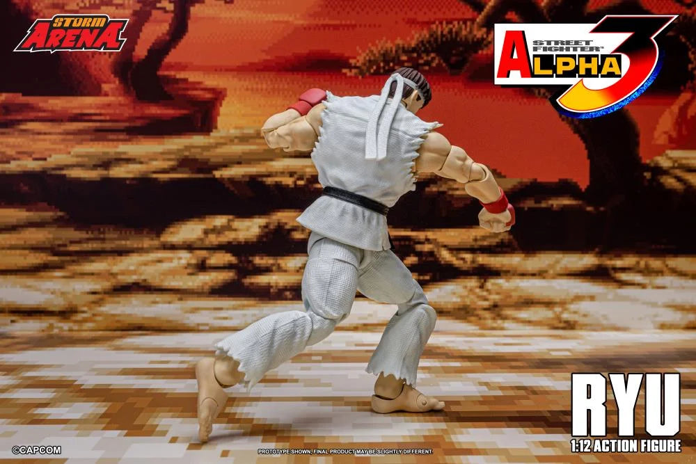 Capcom Street Fighter Alpha 3 Storm Arena Ryu 1/12 Scale Action Figure available at chimploot.com