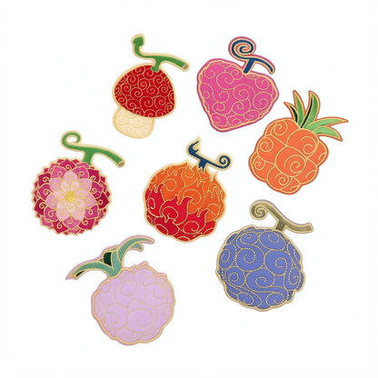 Devil Fruit 7-Pack Plain Back Patch Set