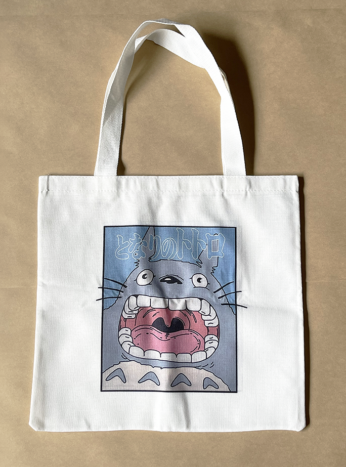 Studio Ghibli - "My Neighbor Totoro" Roaring Totoro Tote Bag available at chimploot.com