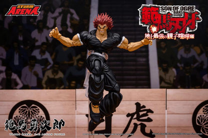 Baki the Grappler Baki Hanma: Son of Ogre Storm Arena Yujiro Hanma 1/12 Scale Action Figure available at chimploot.com