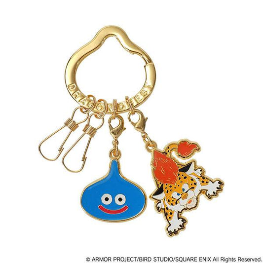 Dragon Quest Smile Slime Keychain Slime & Great Sabrecub by Square Enix available at ChimpLoot.com