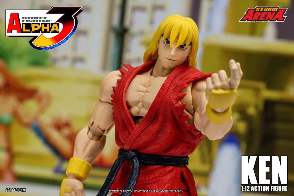Capcom Street Fighter Alpha 3 Storm Arena Ken 1/12 Scale Action Figure available at chimploot.com