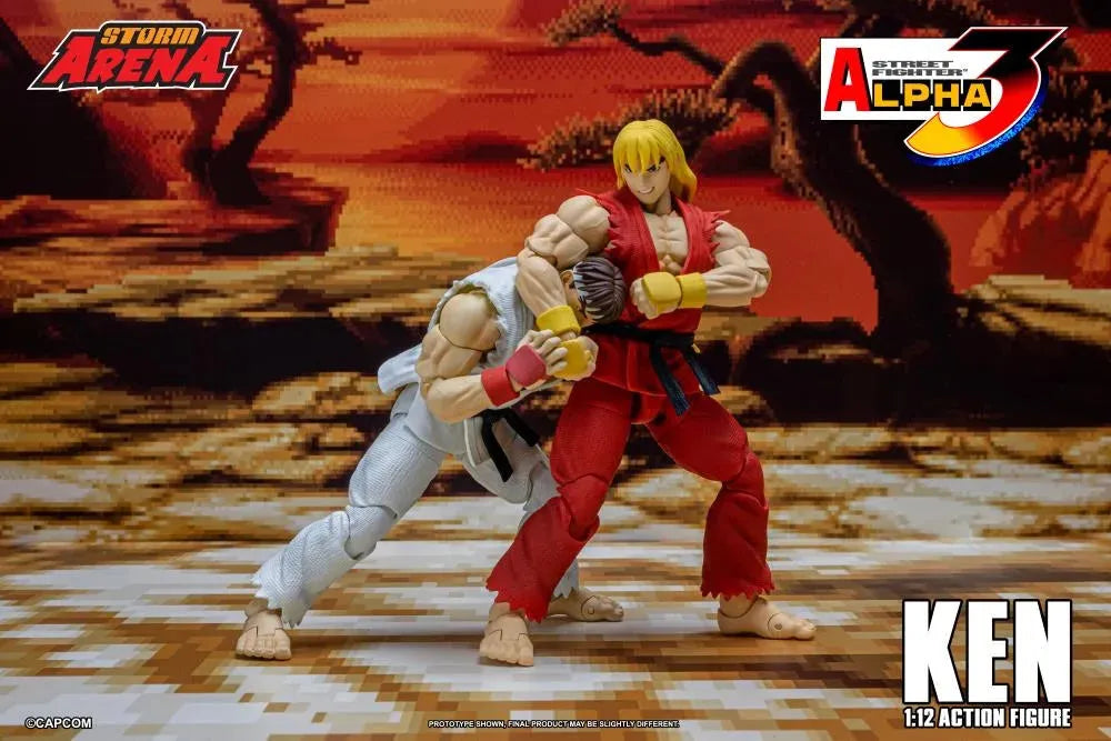 Capcom Street Fighter Alpha 3 Storm Arena Ken 1/12 Scale Action Figure available at chimploot.com