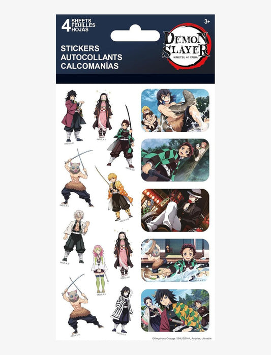 Demon Slayer Characters 4 Sticker Sheets