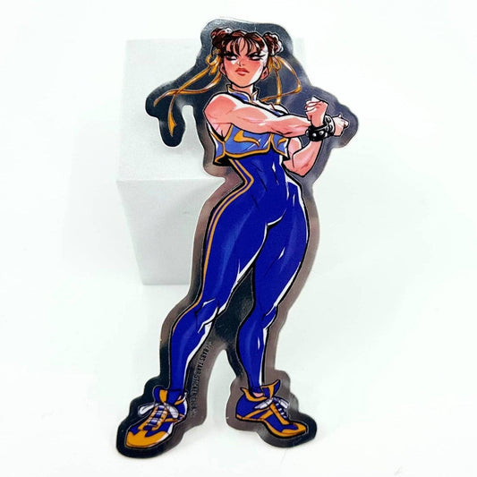 Knockout Girl - Street Fighter Chun-Li Stretch Sticker by Babs Tarr
