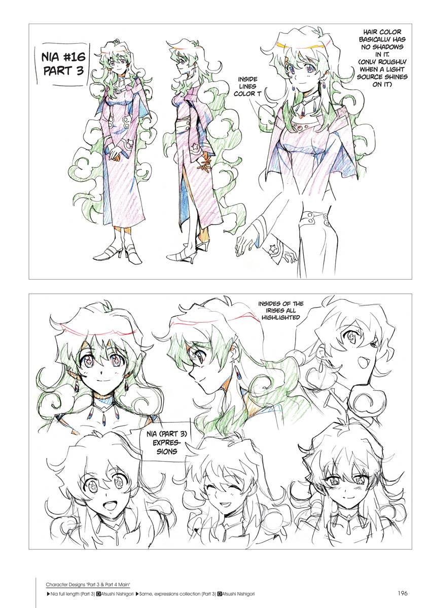 Gurren Lagann Archives Paperback Inside Pages Character Design Nia Part 3