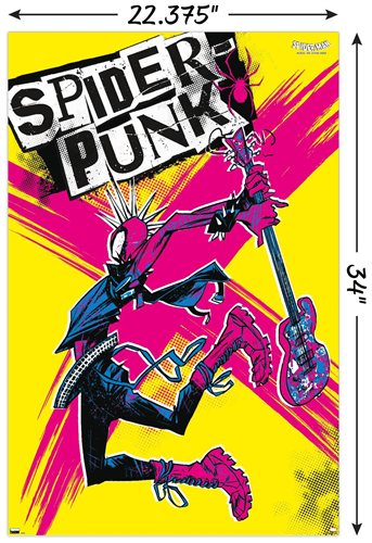 Marvel Spider-Man: Across The Spider-Verse - Spider-Punk (22"x34") available at Chimploot.com