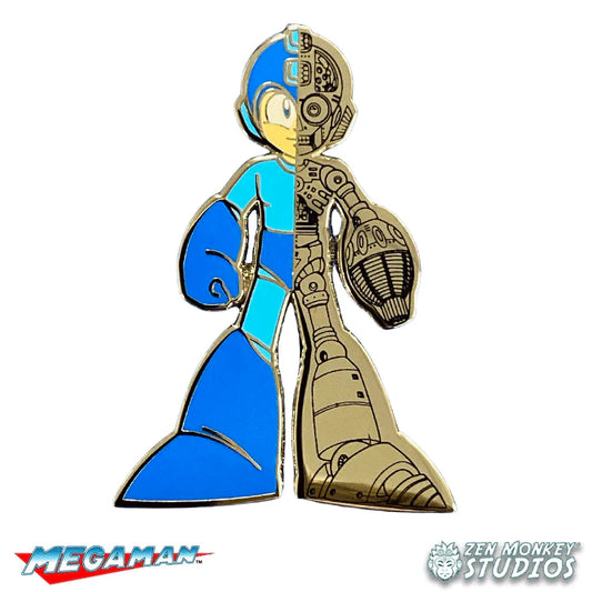 Mega Man Endoskeleton Enamel Pin by zen monkey studios available at chimploot.com