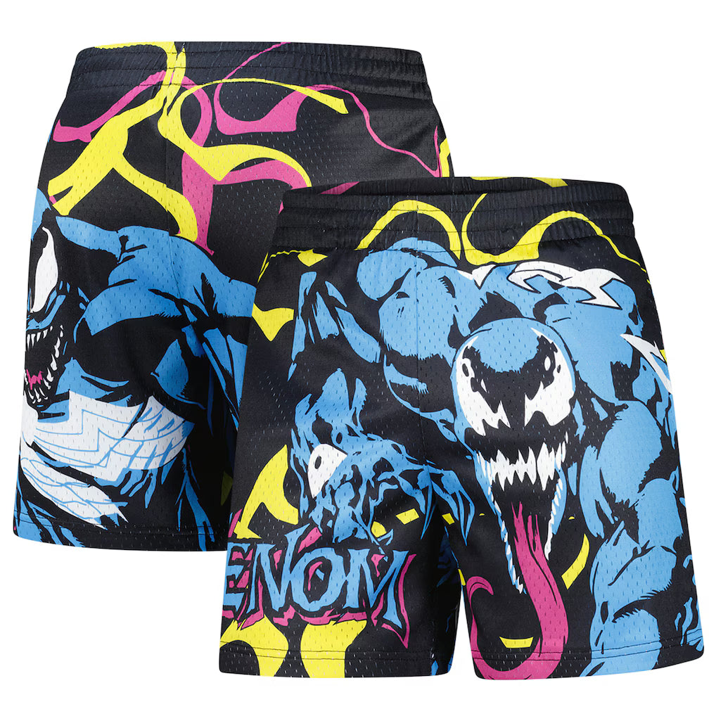 Marvel Venom Big Print Mesh Active Shorts