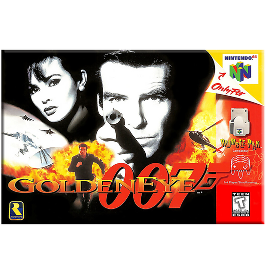 007 Golden Eye N64 Box Art Magnet