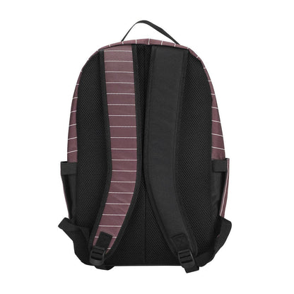 Backpack with One Piece Luffy anime character and skull design on a white background