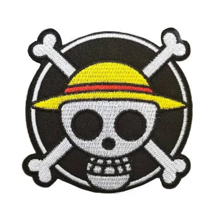 One Piece Straw Hat Crew hook and loop velcro patch