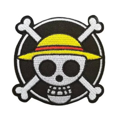 One Piece Straw Hat Crew hook and loop velcro patch
