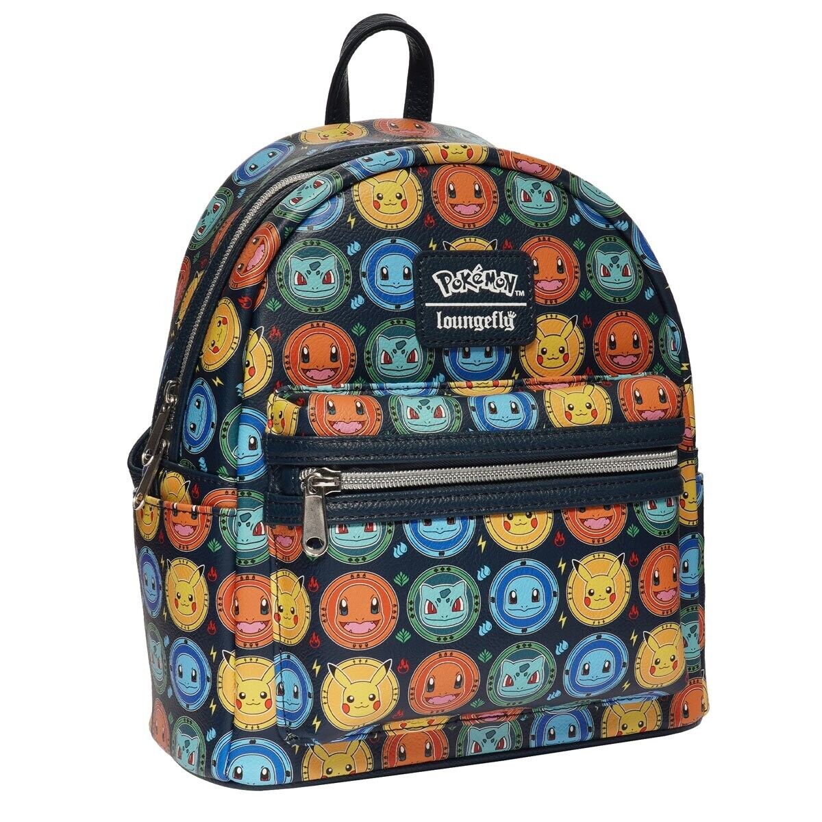 Pokémon - Kanto Starter Loungefly Backpack - Limited EE Exclusive Pikachu Squirtle Charmander Bulbasaur 