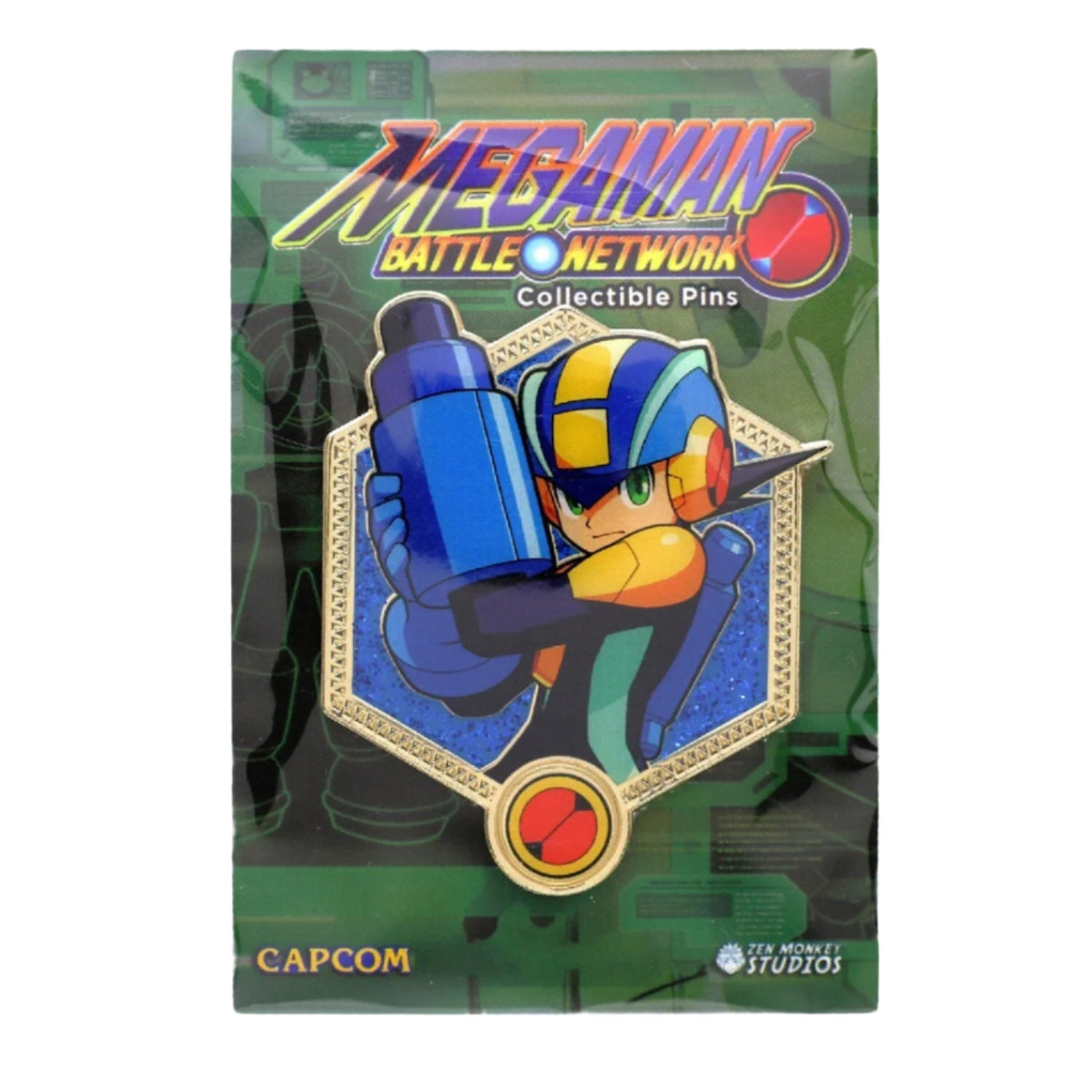 Golden Series 2: Mega Man Battle Network MegaMan.EXE Pin from zenmonkeystudios available at chimploot.com