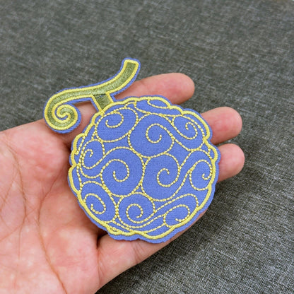 One Piece Anime manga Gomu Gomu devil Fruit Iron-on Patch available at chimploot.com