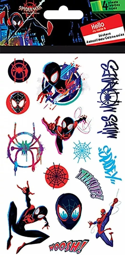 Spider-Man: Into the Spider-Verse 4 Sticker Sheets