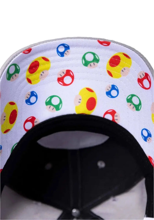 Super Mario Mushroom Kingdom Patch Hat available at ChimpLoot.com