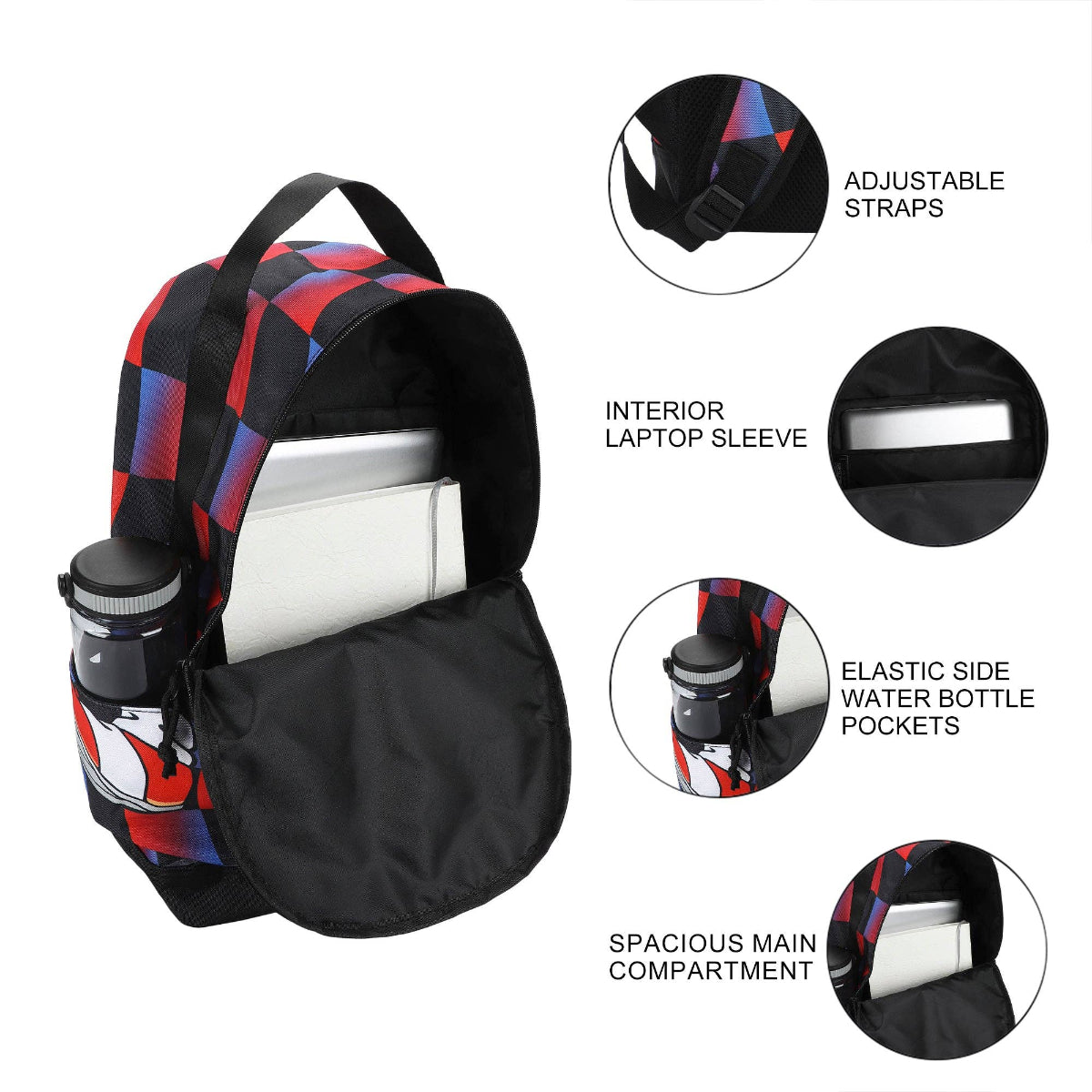 Sonic the Hedgehog Sonic & Shadow Large Graphic Backpack