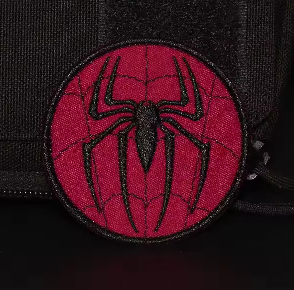 Marvel Spider-Man Logo Hook & Loop Patch available at chimploot.com