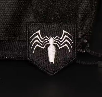 Marvel Spider-Man Venom Symbiote Logo Hook & Loop Patch available at chimploot.com