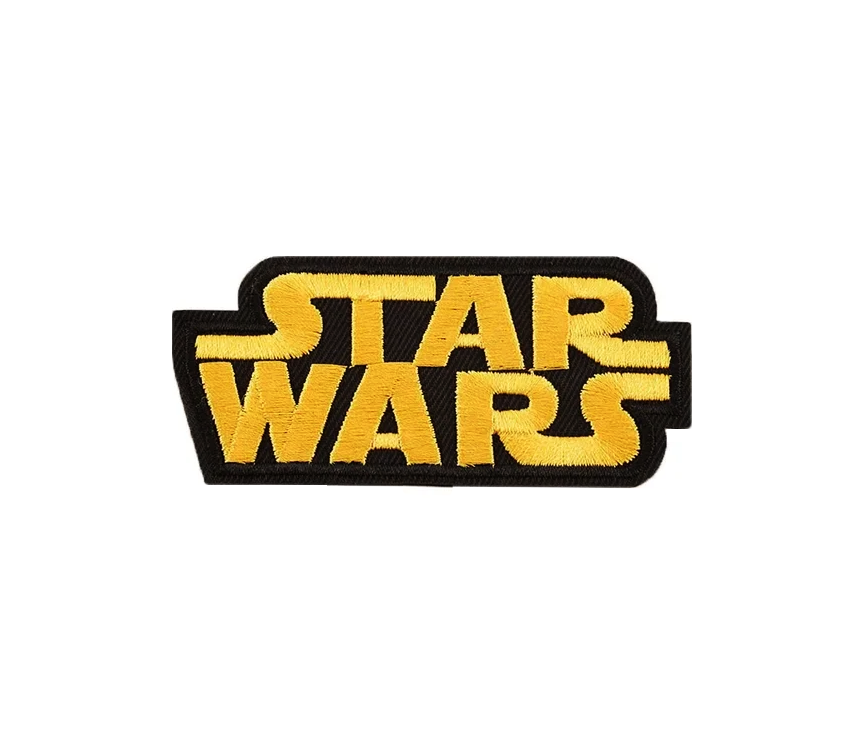 Star Wars Embroidered Movie Logo yellow Iron-on Patch