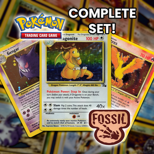 Pokémon pkm tcg collectible trading card game Fossil Set Complete Master Set (62/62) available at ChimpLoot.com