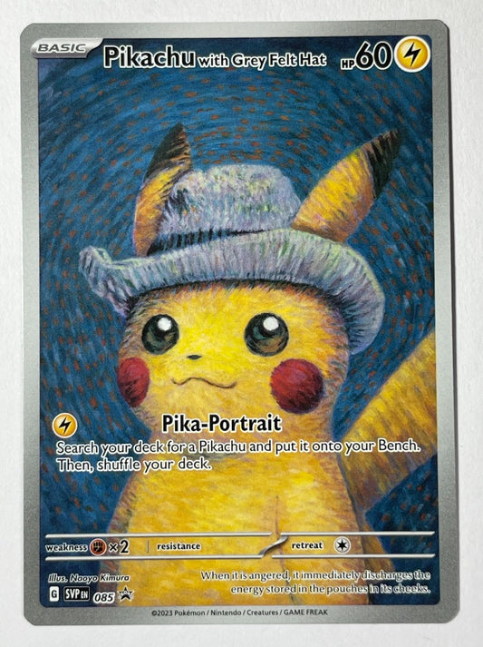 Pokémon: Pokémon: Pikachu with Grey Felt Hat - SVP 085 (Promo)
